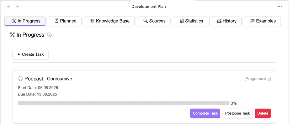 Main interface